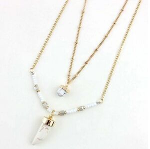 Layered Howlite necklace